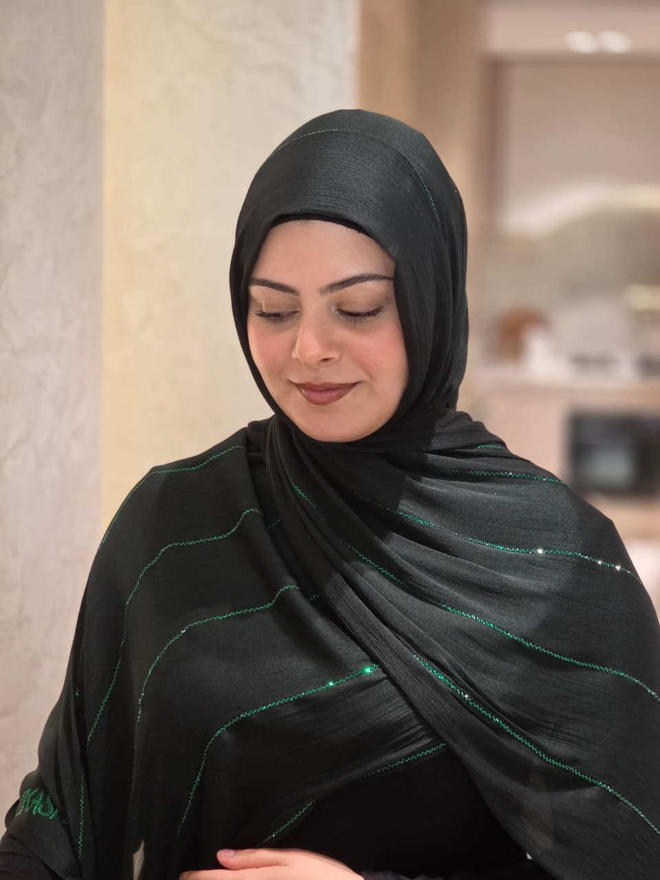 Rhinestone Chiffon Veils (With Fold)