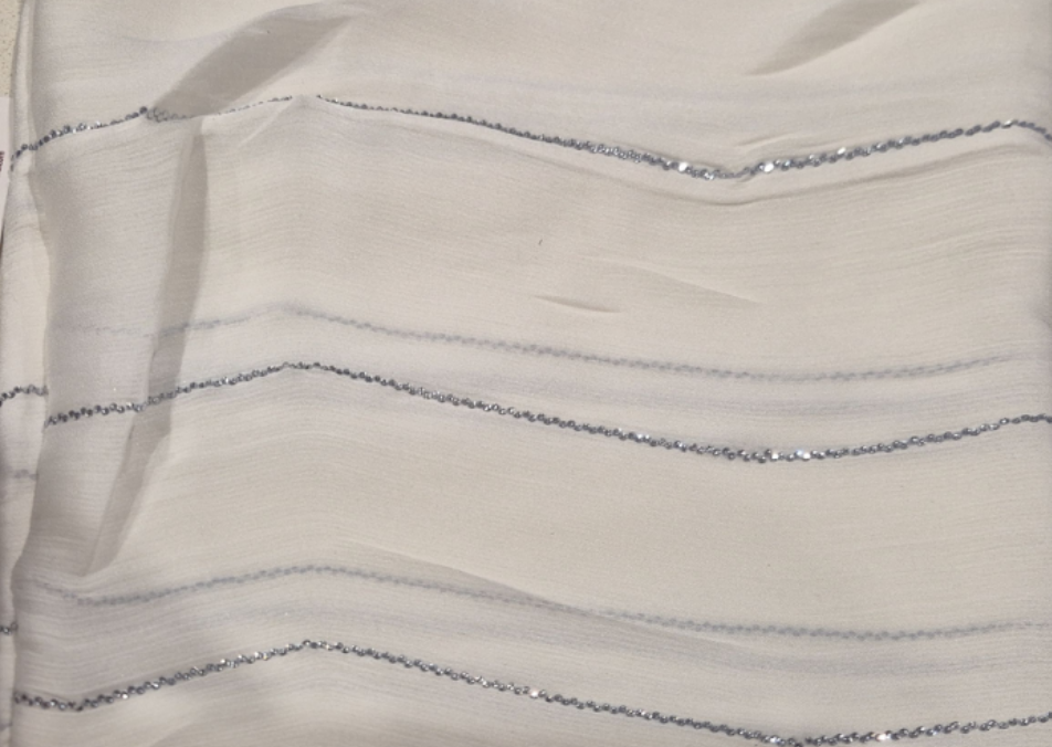 Rhinestone Chiffon Folded Veils (44)